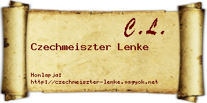 Czechmeiszter Lenke névjegykártya